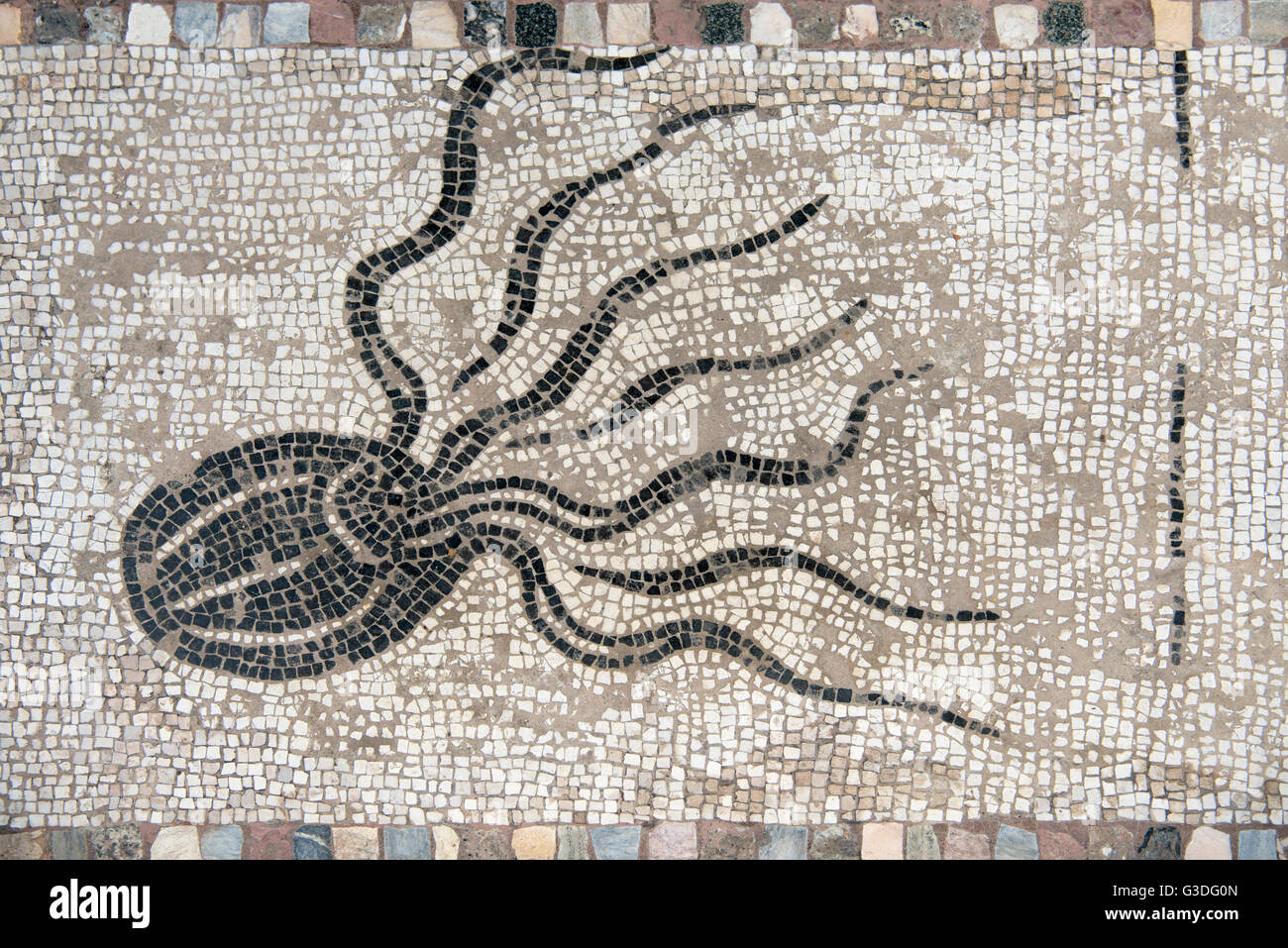Italien, Rom, Museo Nazionale Etrusco di Villa Giulia, Mosaik in der Loggia im zweiten Innenhof Stock Photo