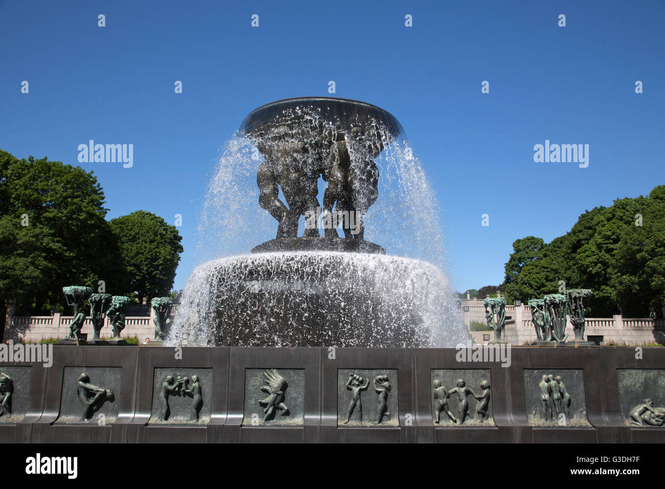 Vigeland Sculpture Park, the world's largest sculpture park made by Gustav Vigeland, located in