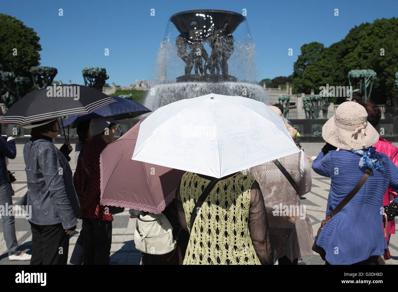 Vigeland Sculpture Park, the world's largest sculpture park made by Gustav Vigeland, located in