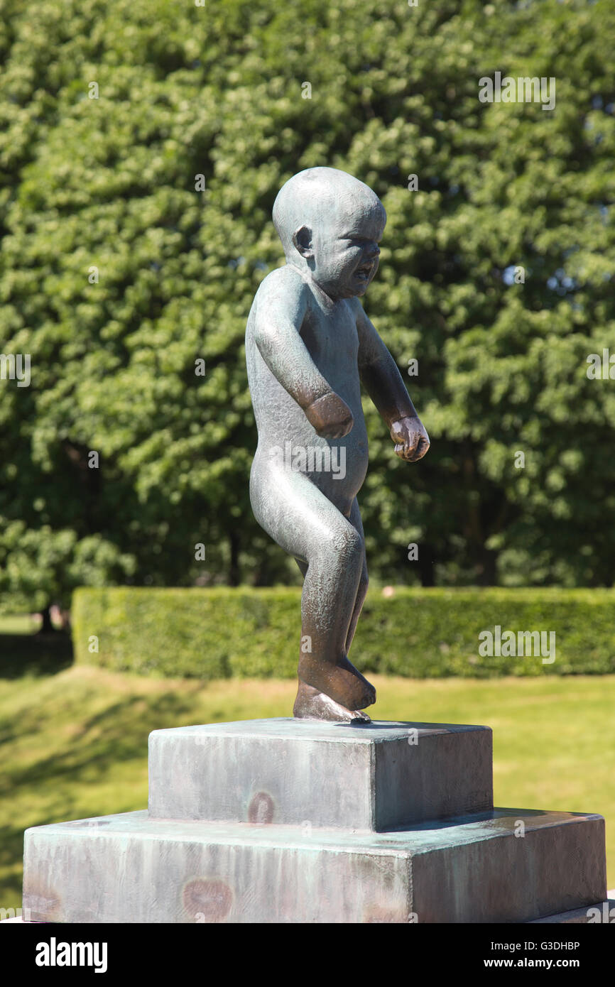 Vigeland Sculpture Park, the world's largest sculpture park made by Gustav Vigeland, located in