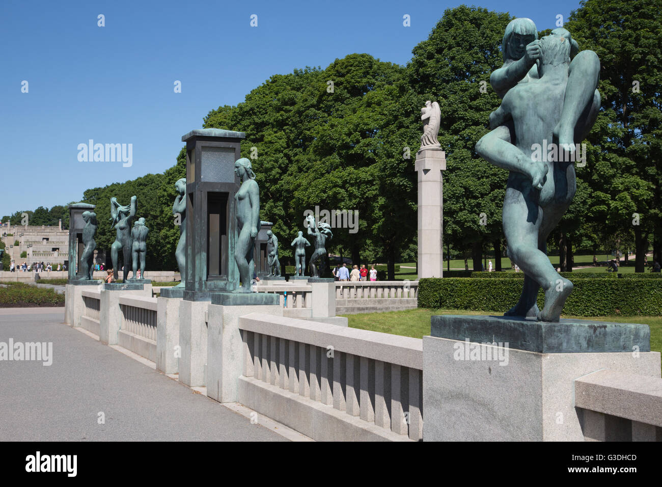 Vigeland Sculpture Park, the world's largest sculpture park made by Gustav Vigeland, located in