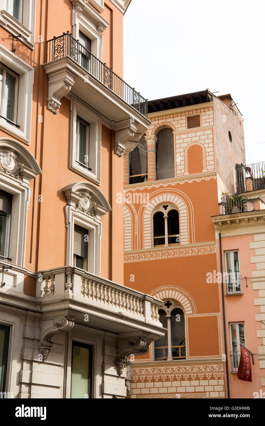 Italien, Rom, Hausfassaden Stock Photo