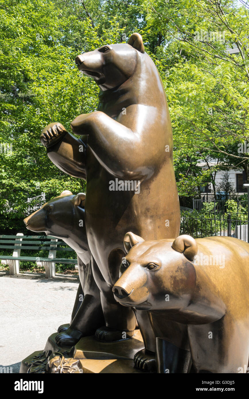 The Group of Bears Statue, Central Park, NYC Stock Photo Alamy