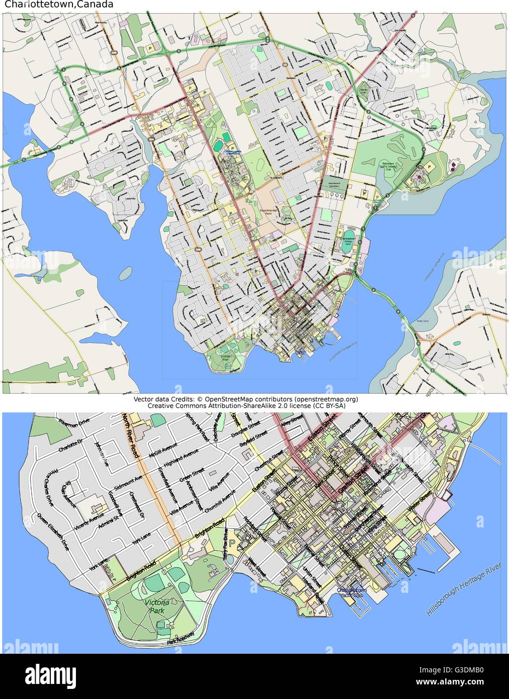 Aerial Of Charlottetown High Resolution Stock Photography and Images