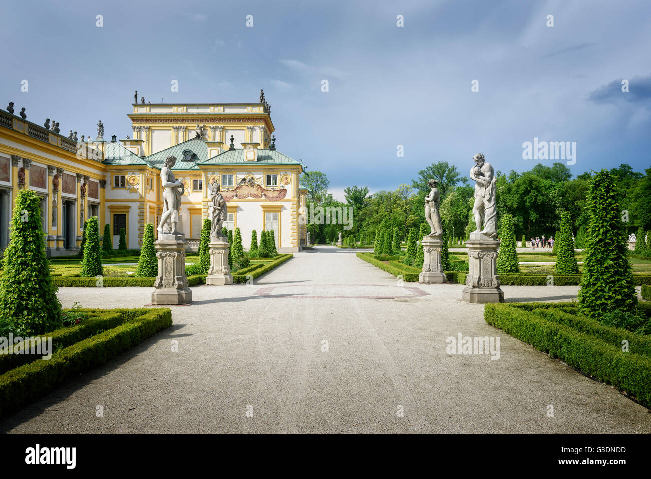 Wilanów Palace, Warsaw Stock Photo