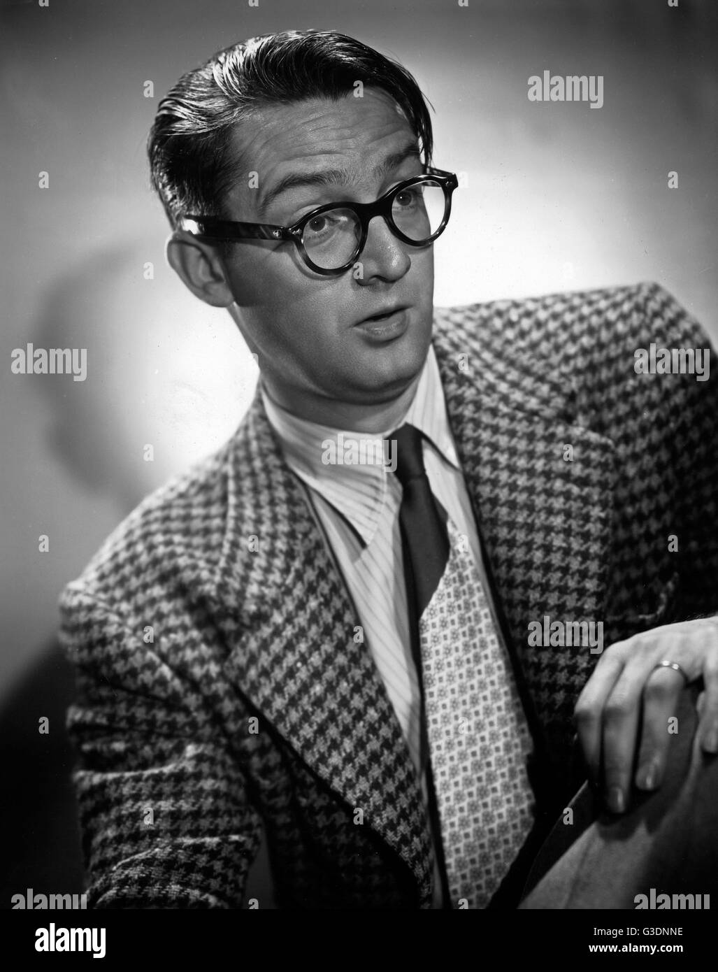 Der amerikanische Schauspieler, Komiker und Musiker Steve Allen, Amerika 1950er Jahre. American, actor, singer and comedian Steve Allen, America 1950s. Stock Photo