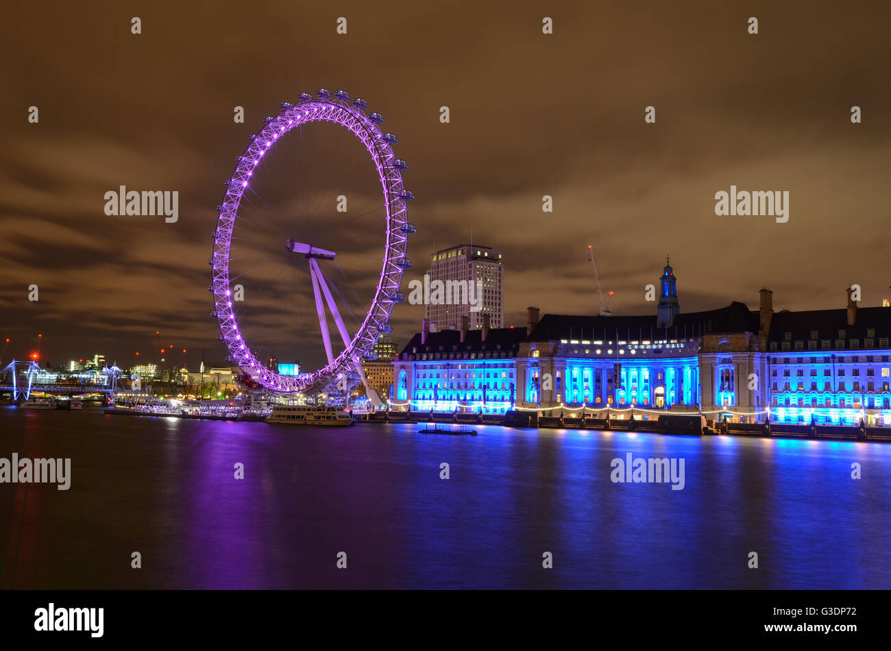 London, United Kingdom, The London Eye, uk Stock Photo