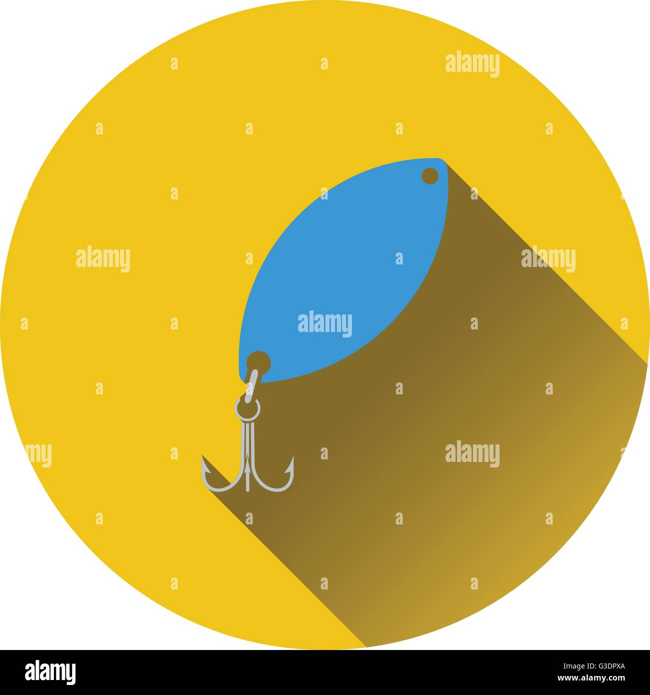 Icon of Fishing spoon. Flat design. Vector illustration Stock Vector ...