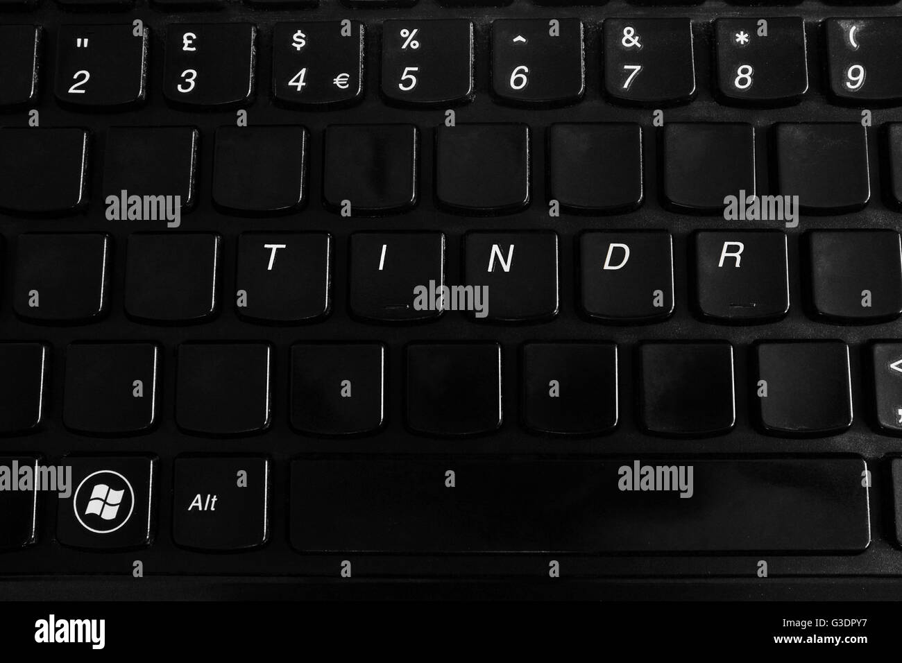 Tindr written on the black keyboard of a Lenovo laptop Stock Photo - Alamy Tindr written on the black keyboard of a Lenovo laptop Stock Photo - Alamy