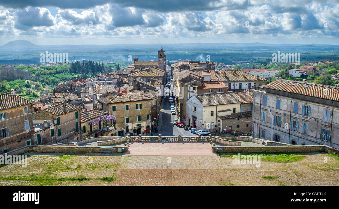 Tourists Italy Caprarola Viterbo Lazio Village Stock Photo Alamy