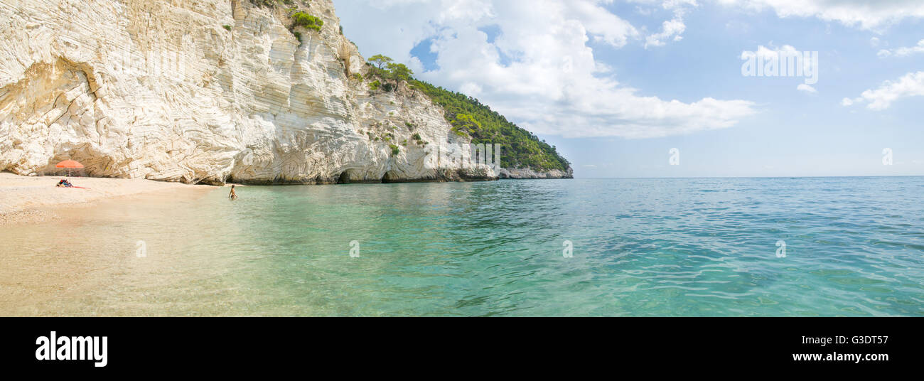 italian beaches - Zagare Bay - Vieste - Gargano - Puglia Stock Photo