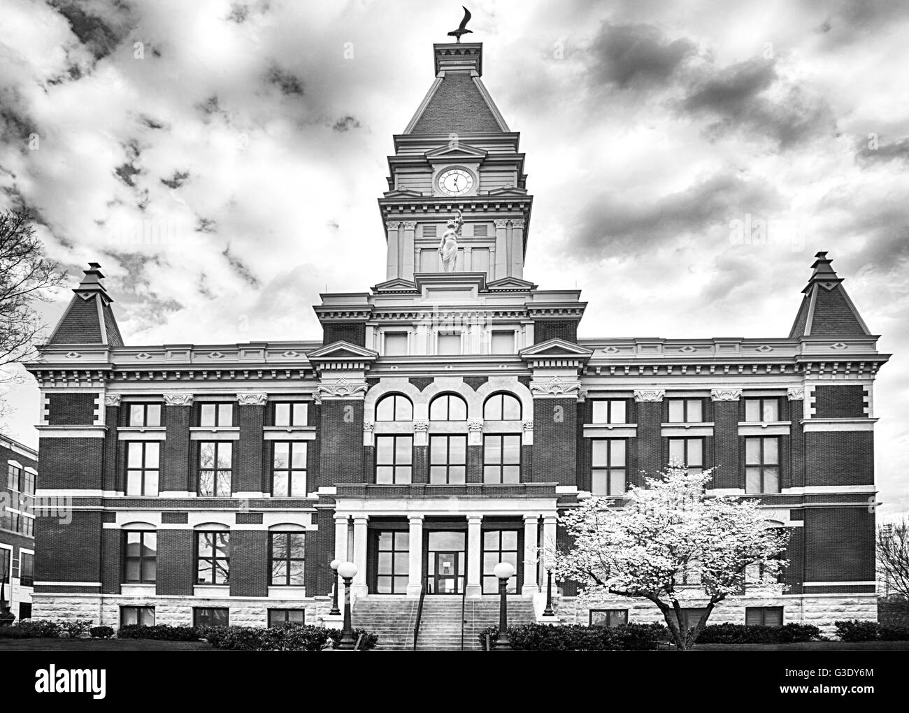 The stately Montgomery County Courthouse in Clarksville, TN was built