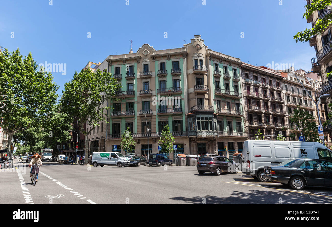 Carrer de Balmes, Barcelona, Spain Stock Photo Alamy