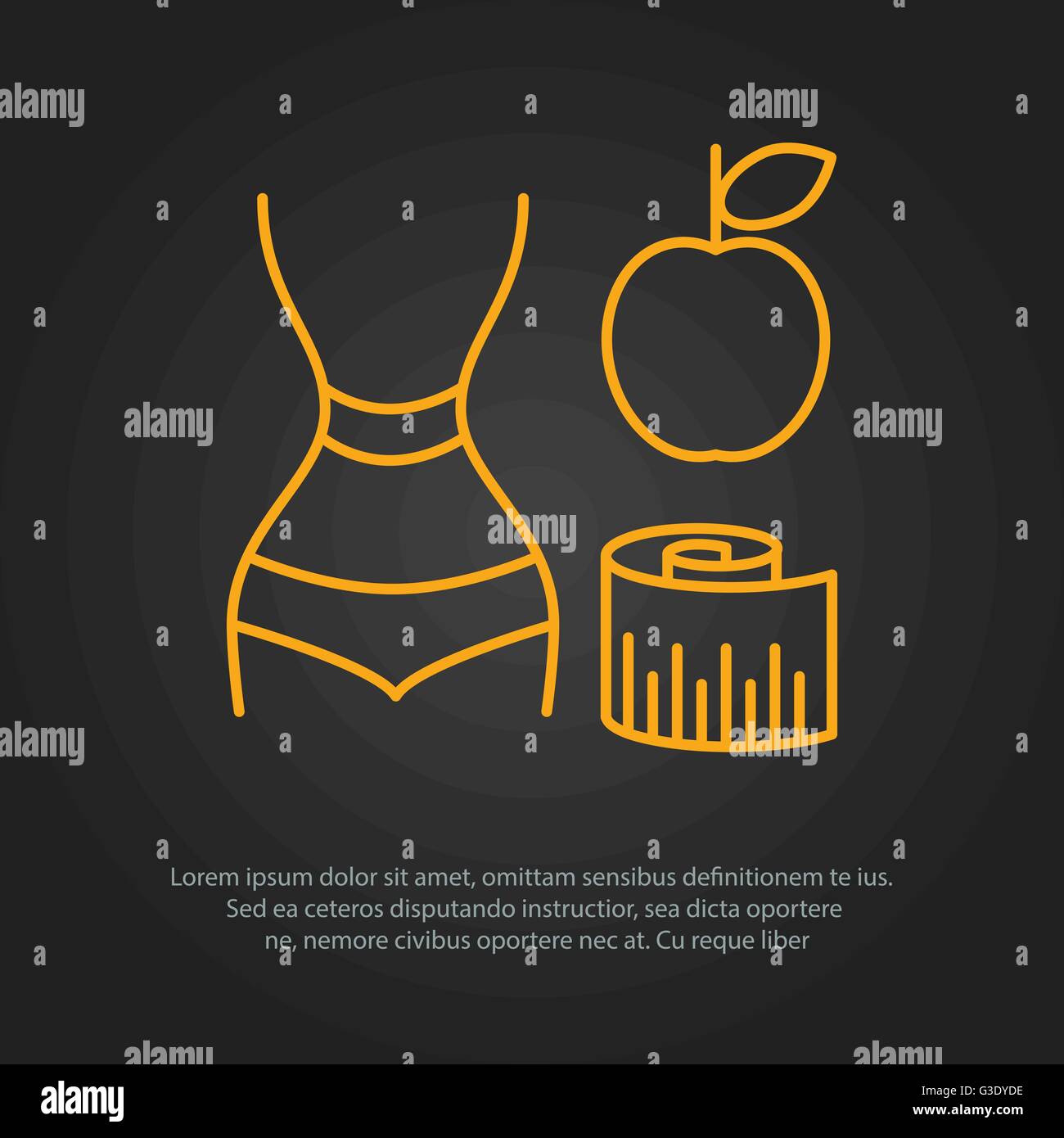 Fitness line art icon for your design Stock Vector Image & Art Alamy