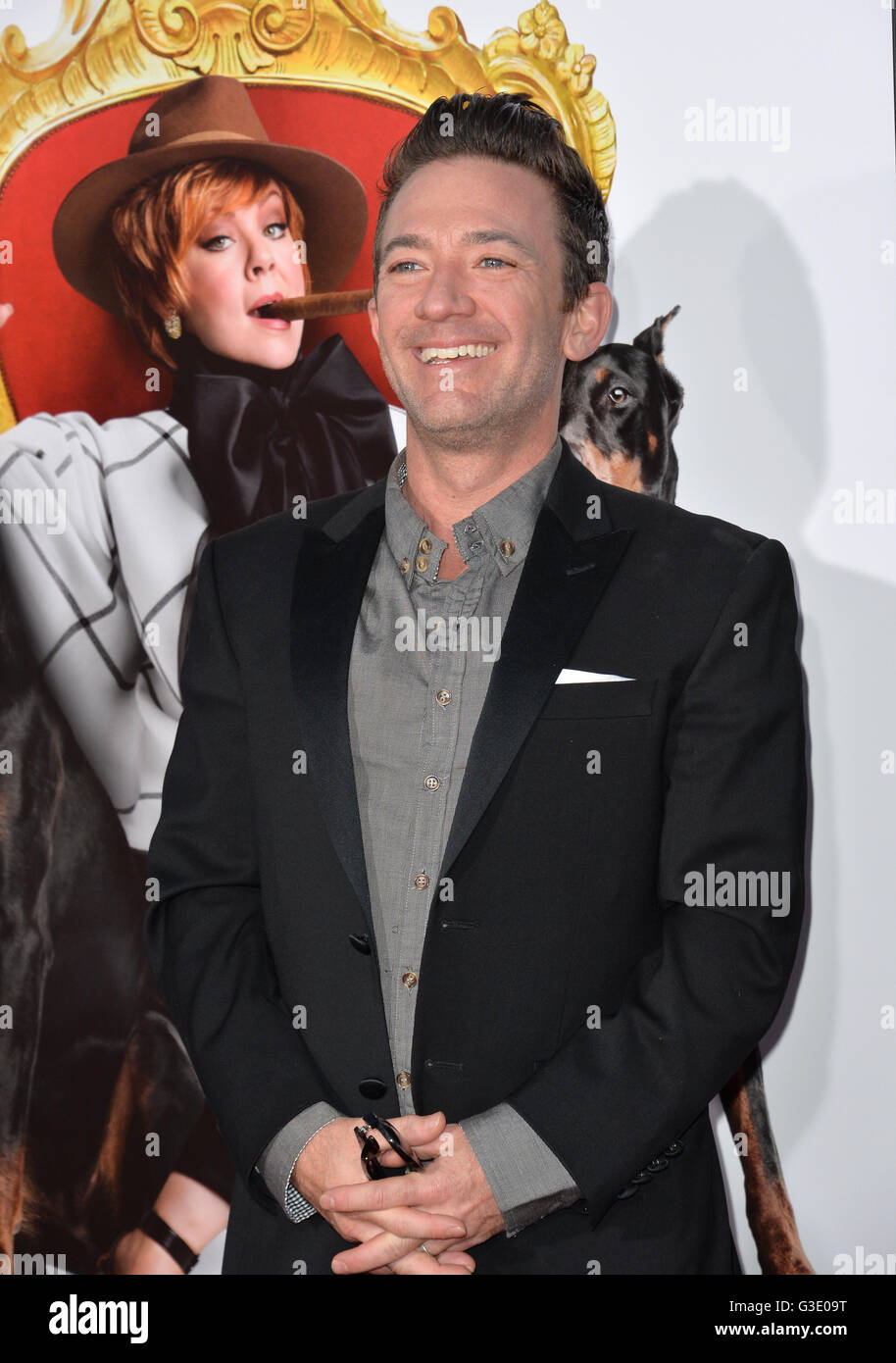 LOS ANGELES, CA - MARCH 28, 2016: David Faustino at the premiere for 'The Boss' at the Regency Village Theatre, Westwood. Stock Photo