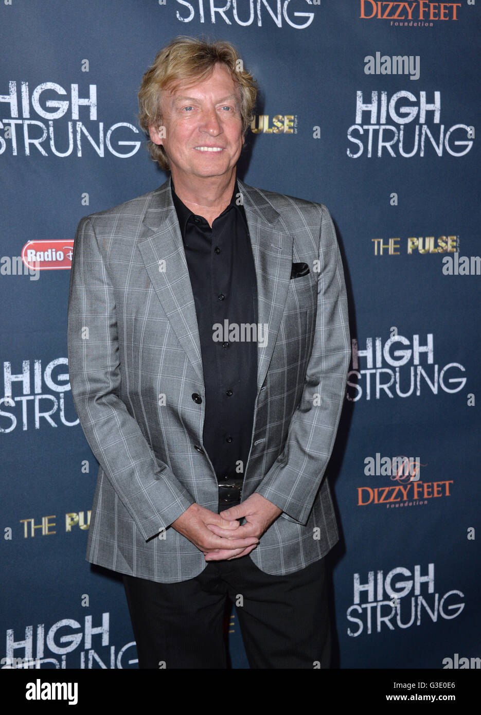 LOS ANGELES, CA - MARCH 29, 2016: Nigel Lythgoe at the premiere for 'High Strung' at the TCL Chinese 6 Theatres, Hollywood. Stock Photo