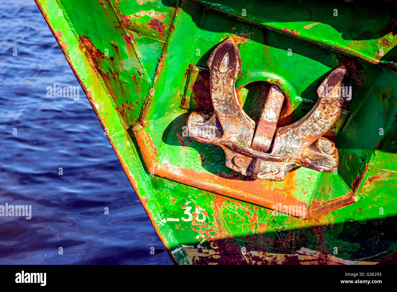 fishing cutter in a port Stock Photo