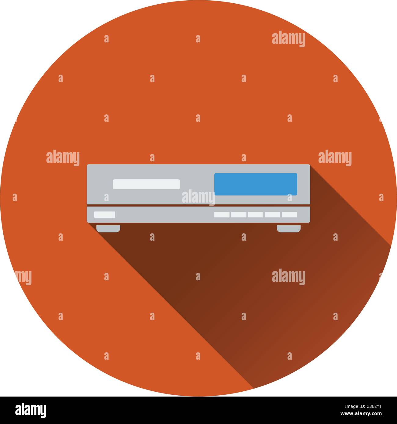 Media player icon. Flat design. Vector illustration Stock Vector Image ...