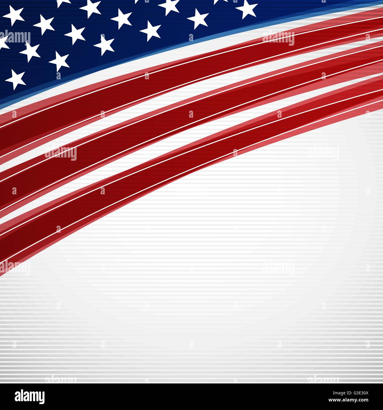 Vector illustration of abstract american flag background for your design Stock Vector