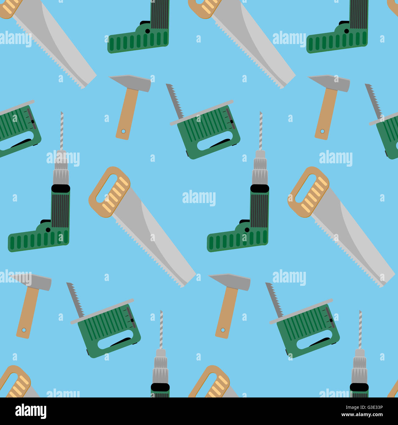 Seamless pattern instrument for construction. Equipment to repair and ...