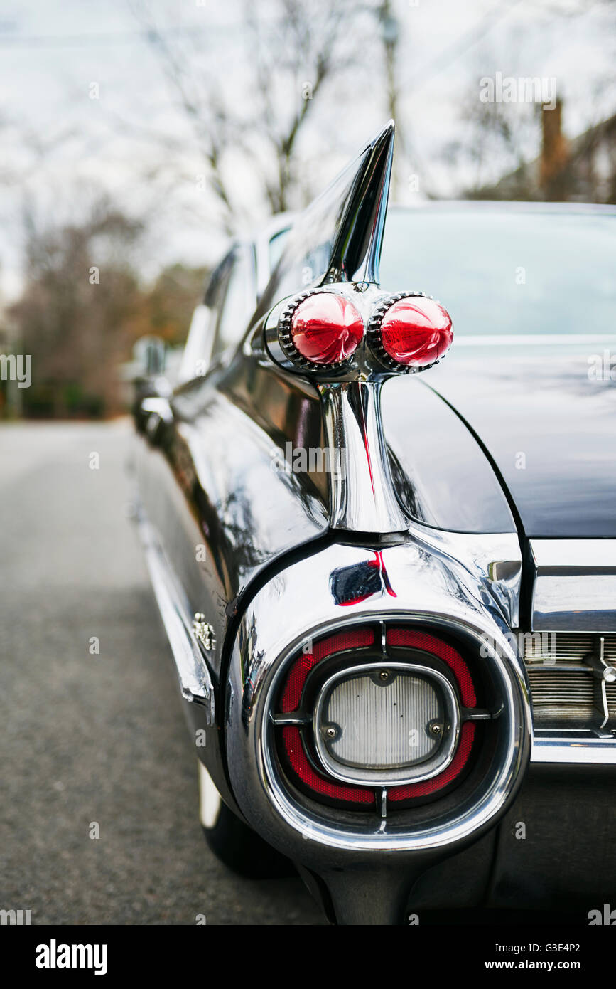 1956 Cadillac parked on street in Rosedale; Toronto, Ontario, Canada Stock Photo