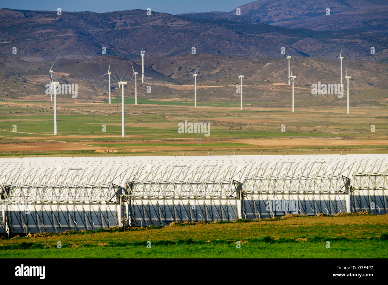 Solar cells and wind turbines hi-res stock photography and images - Alamy
