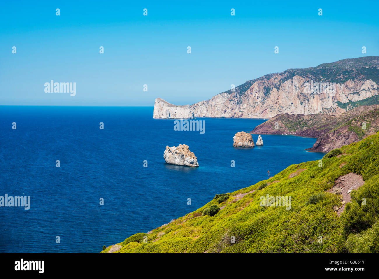 View of Porto Flavia; Carbonia Iglesias, Sardinia, Italy ...