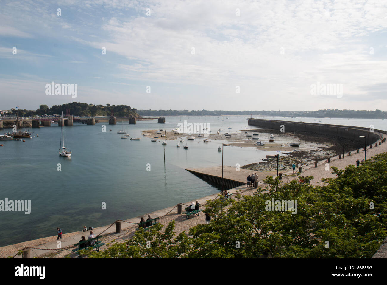 Saint Malo Harbour Brittany France Stock Photo Alamy