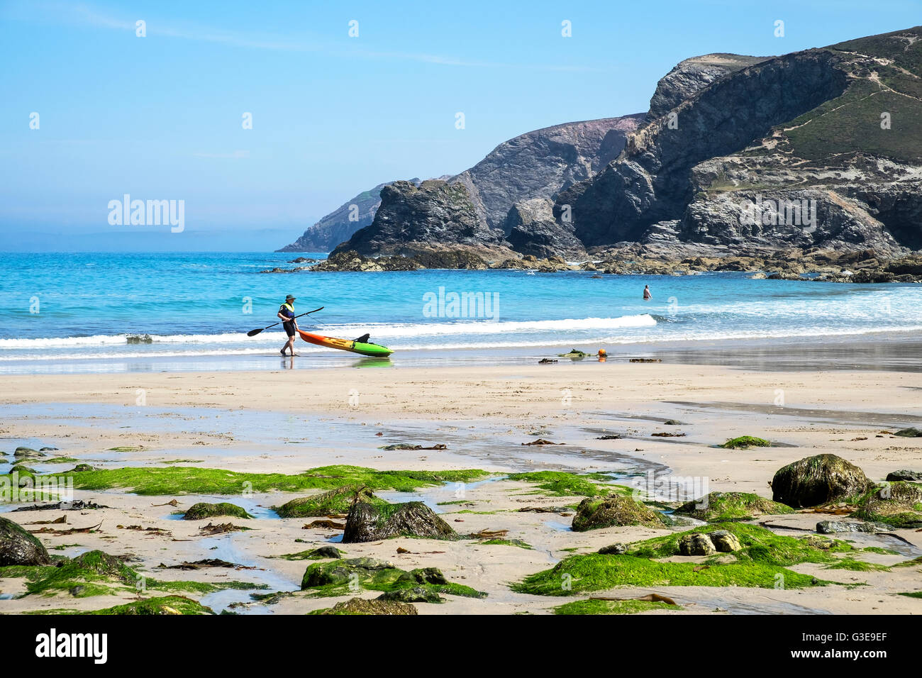 Trevaunance cove, St.Agnes, Cornwall, England, UK Stock Photo Alamy
