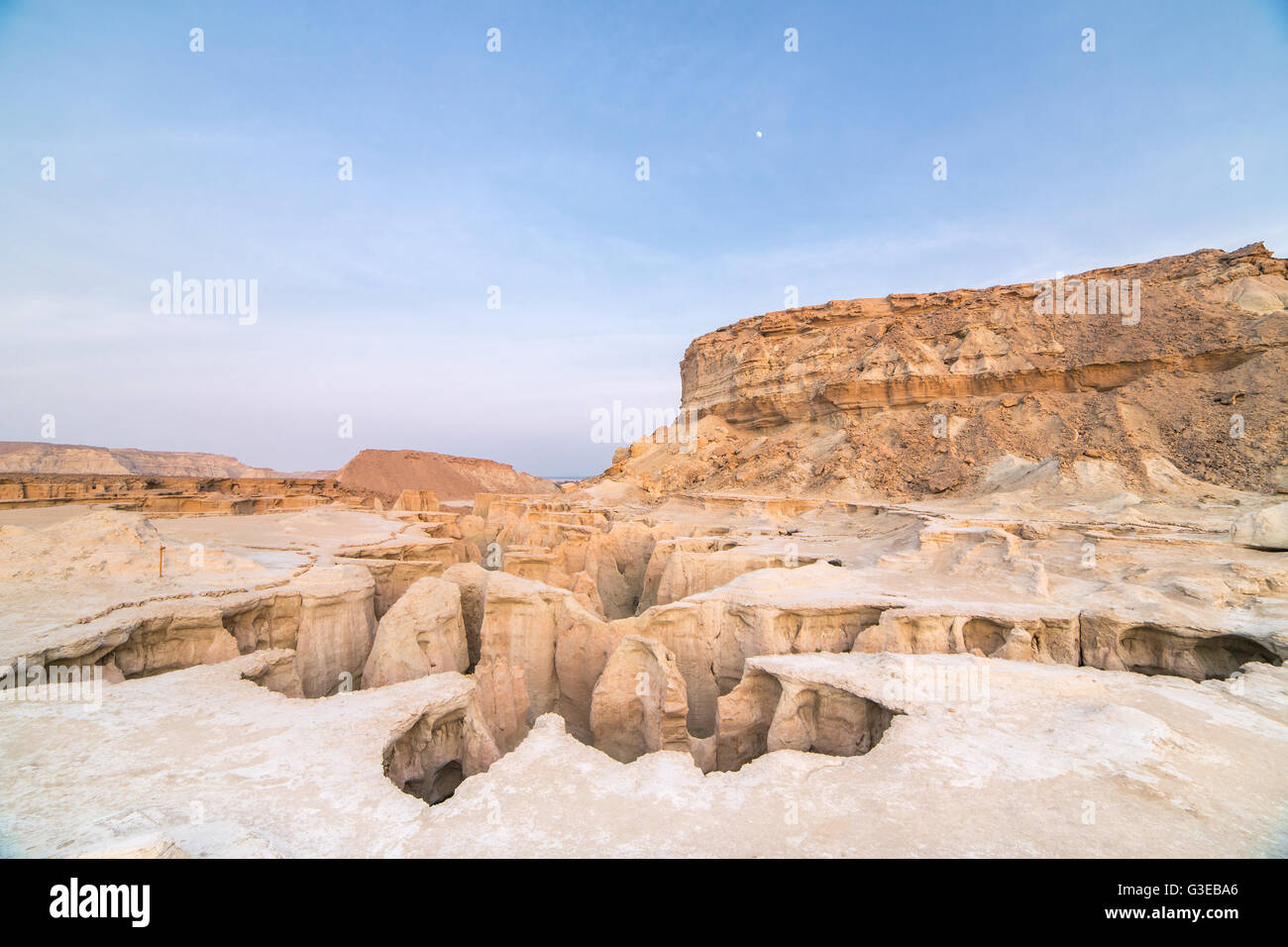 Stars Valley canyon on Qeshm island, Hormozgan, Iran Stock Photo