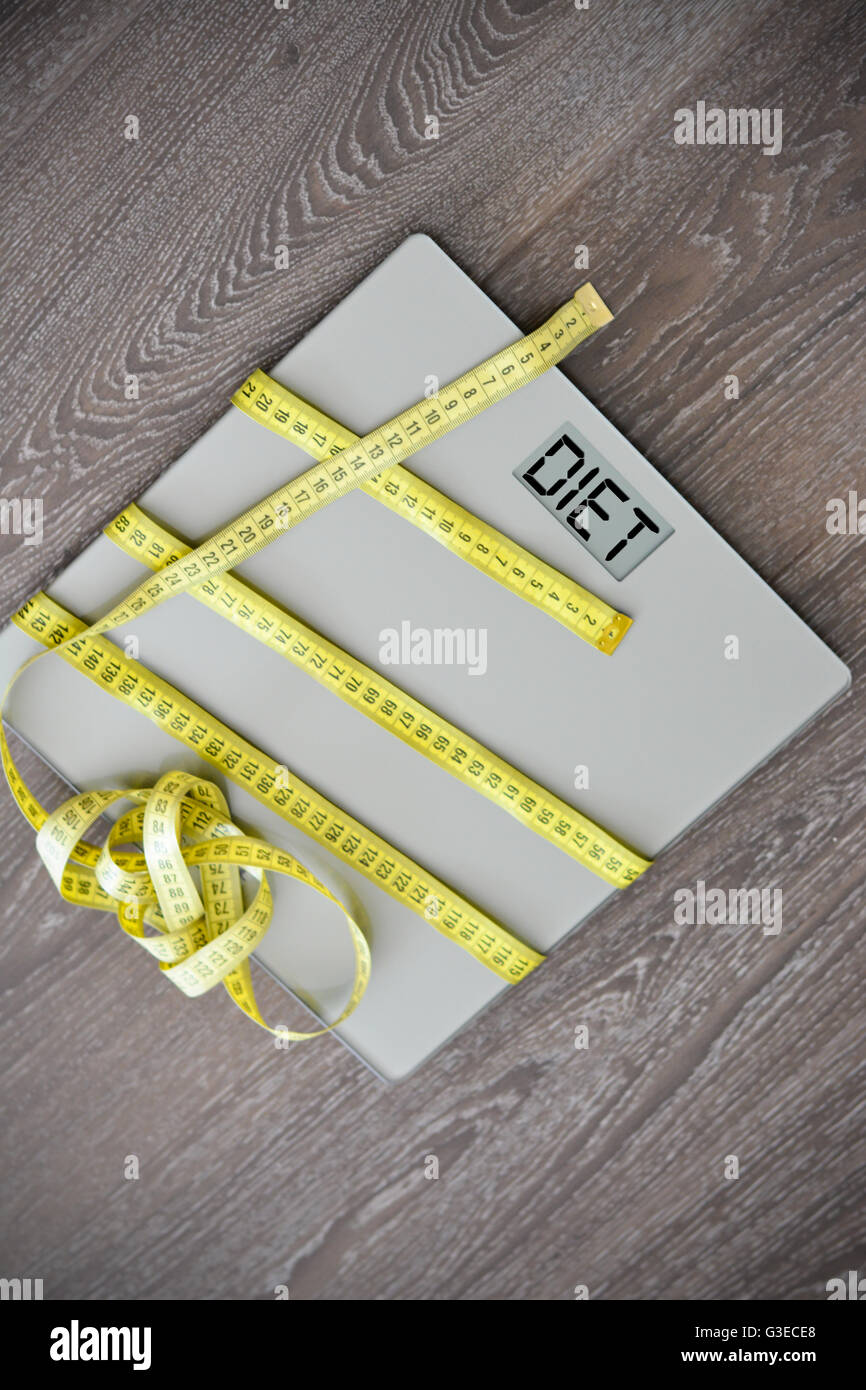 Measurement of diet results concept Stock Photo