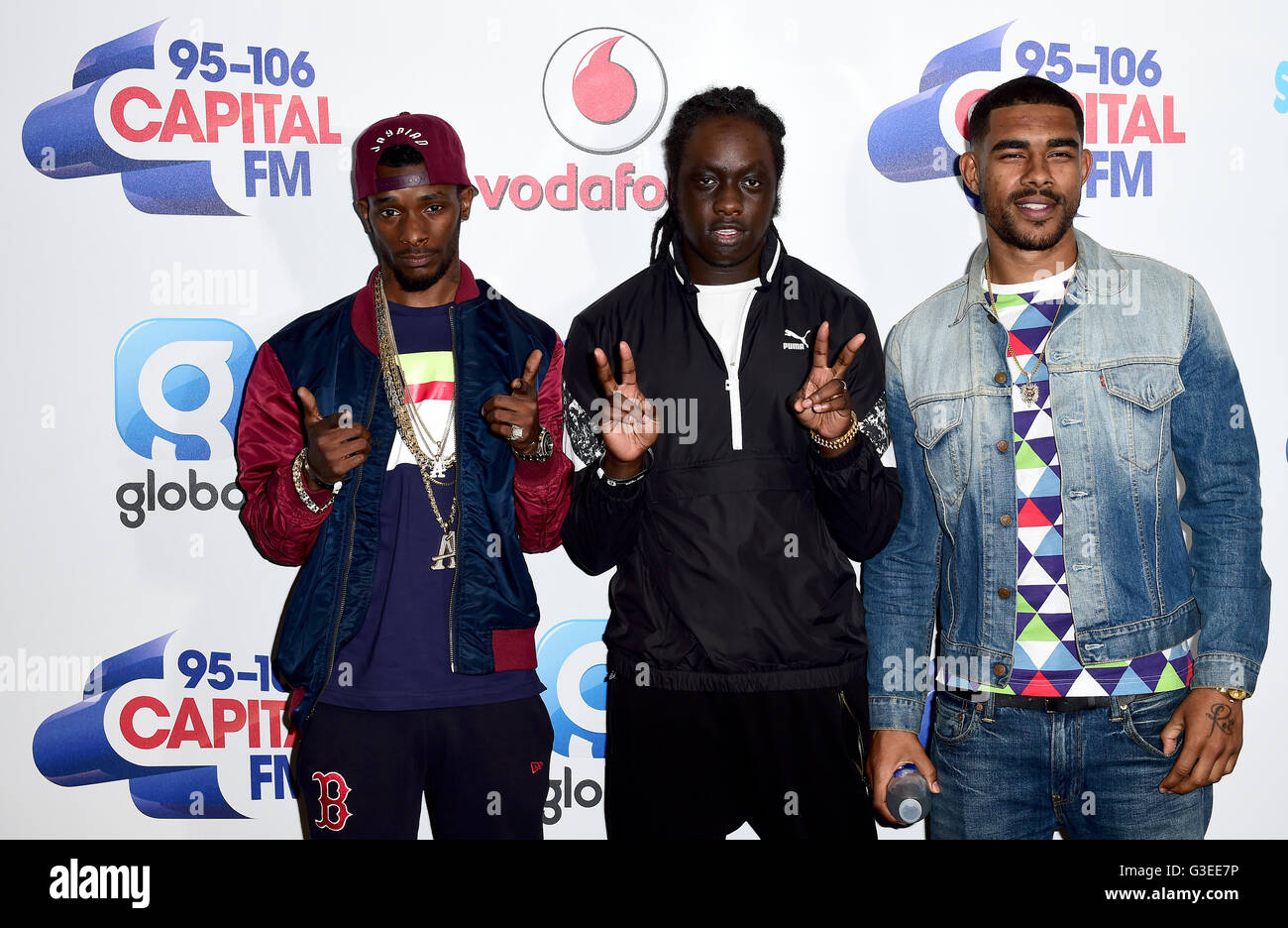 (left to right) Akelle Charles, Haile and Louis Rei of WSTRN attending ...