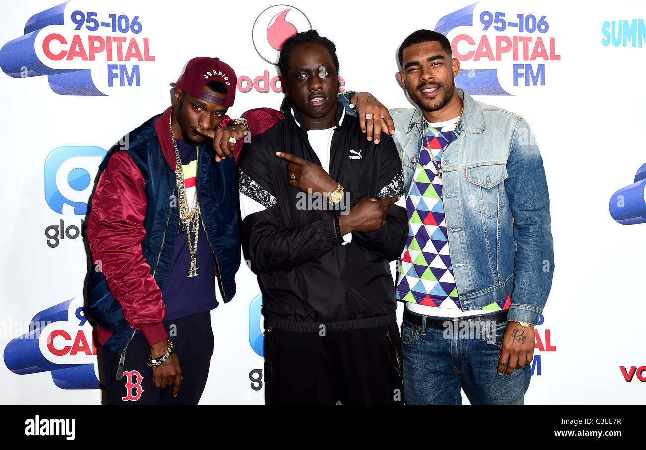 (left to right) Akelle Charles, Haile and Louis Rei of WSTRN attending ...