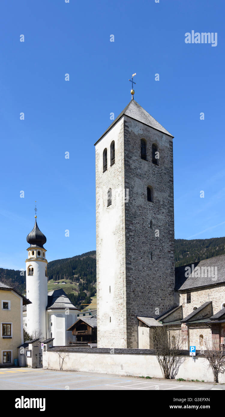 church St. Michaels, church Stiftskirche, Italy, Bozen (Südtirol), South Tyrol, Alto Adige, , Innichen (San Candido) Stock Photo