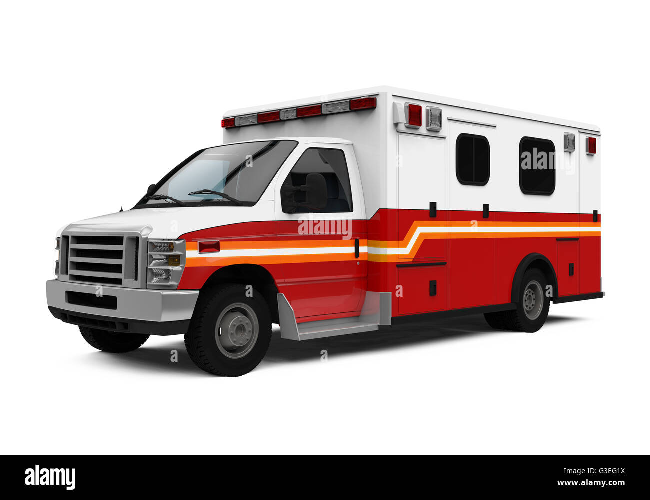Ambulance Car Isolated Stock Photo Alamy