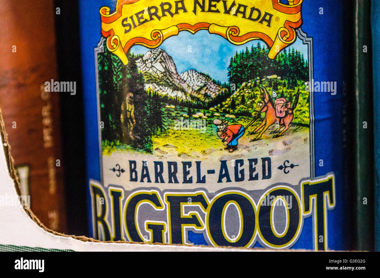 Sierra Nevada Bigfoot Ale At a Costco Store in San Leandro California Stock Photo