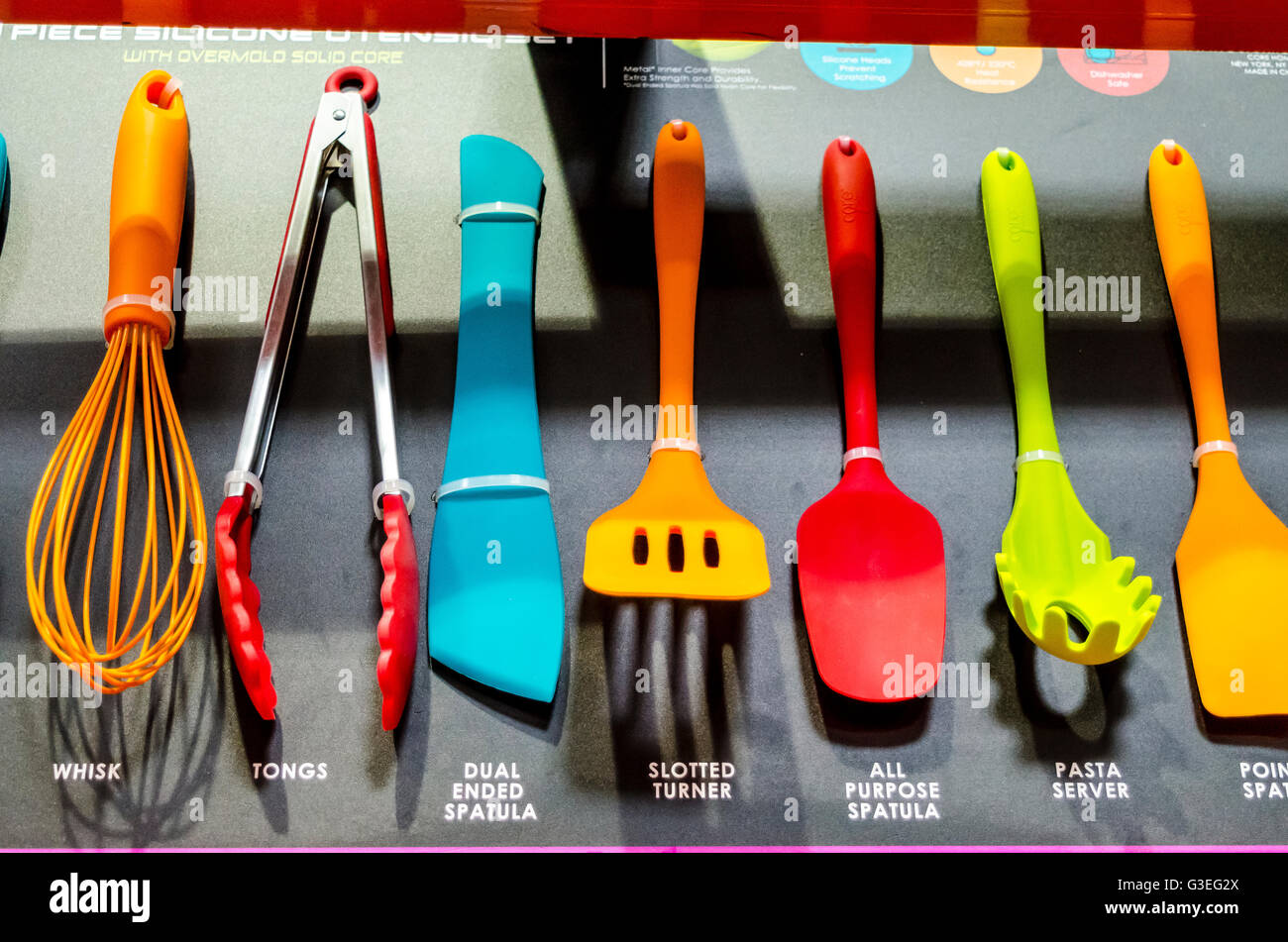 Kitchen tools at a Costco Membership store in San Leandro California Stock Photo