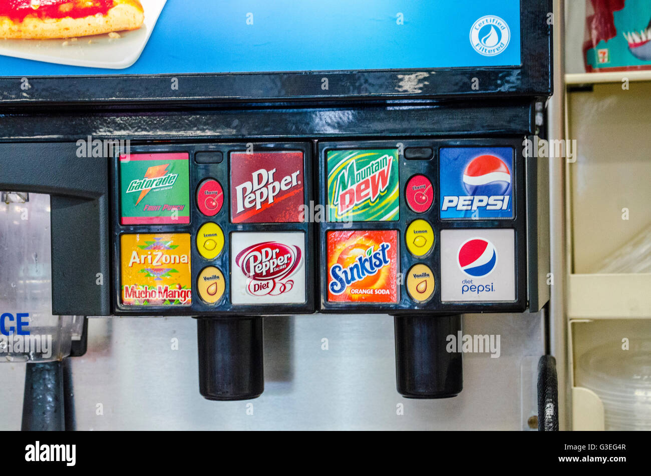 Soda fountain machine hi-res stock photography and images - Alamy