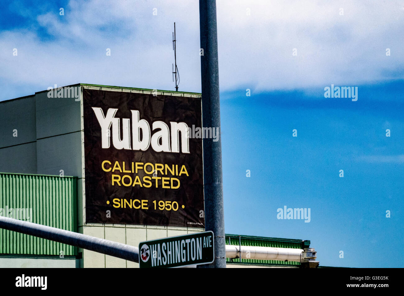 A sign for Yuban Coffee a brand of Maxwell house coffee which is a division of Kraft Heinz company Stock Photo