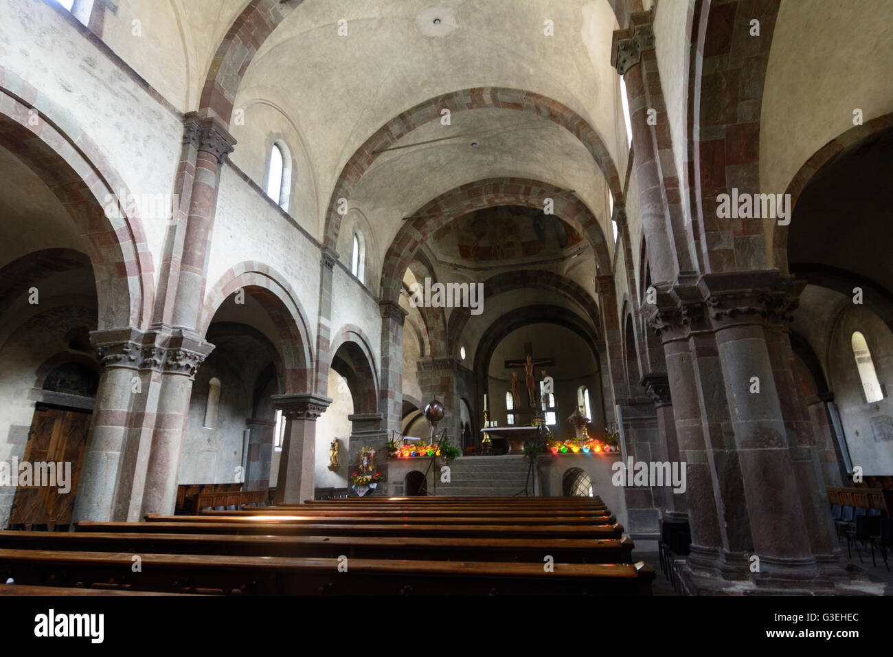 church Stiftskirche, Italy, Bozen (Südtirol), South Tyrol, Alto Adige, , Innichen (San Candido) Stock Photo