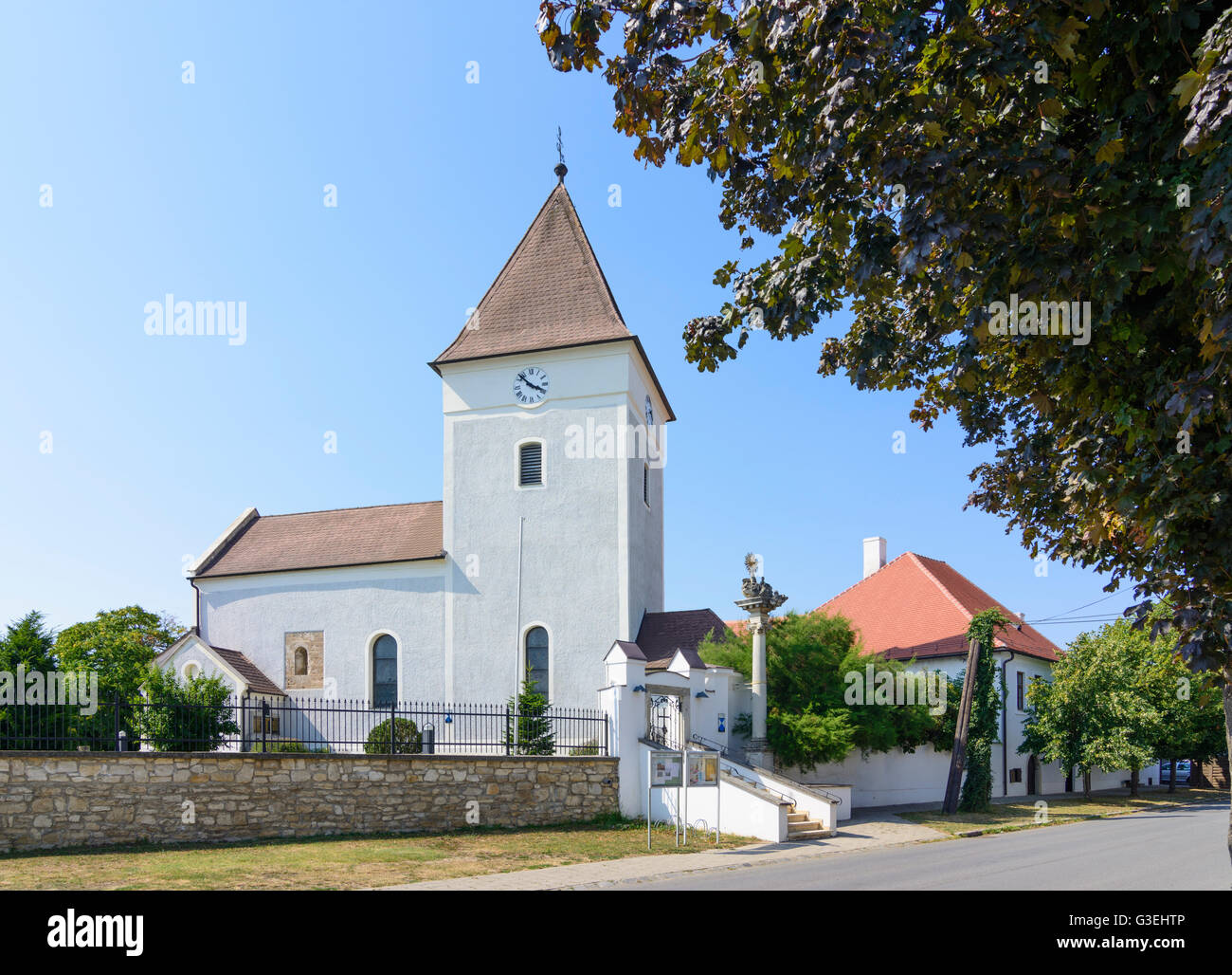 church Jakobuskirche, Austria, Burgenland, , Gols Stock Photo