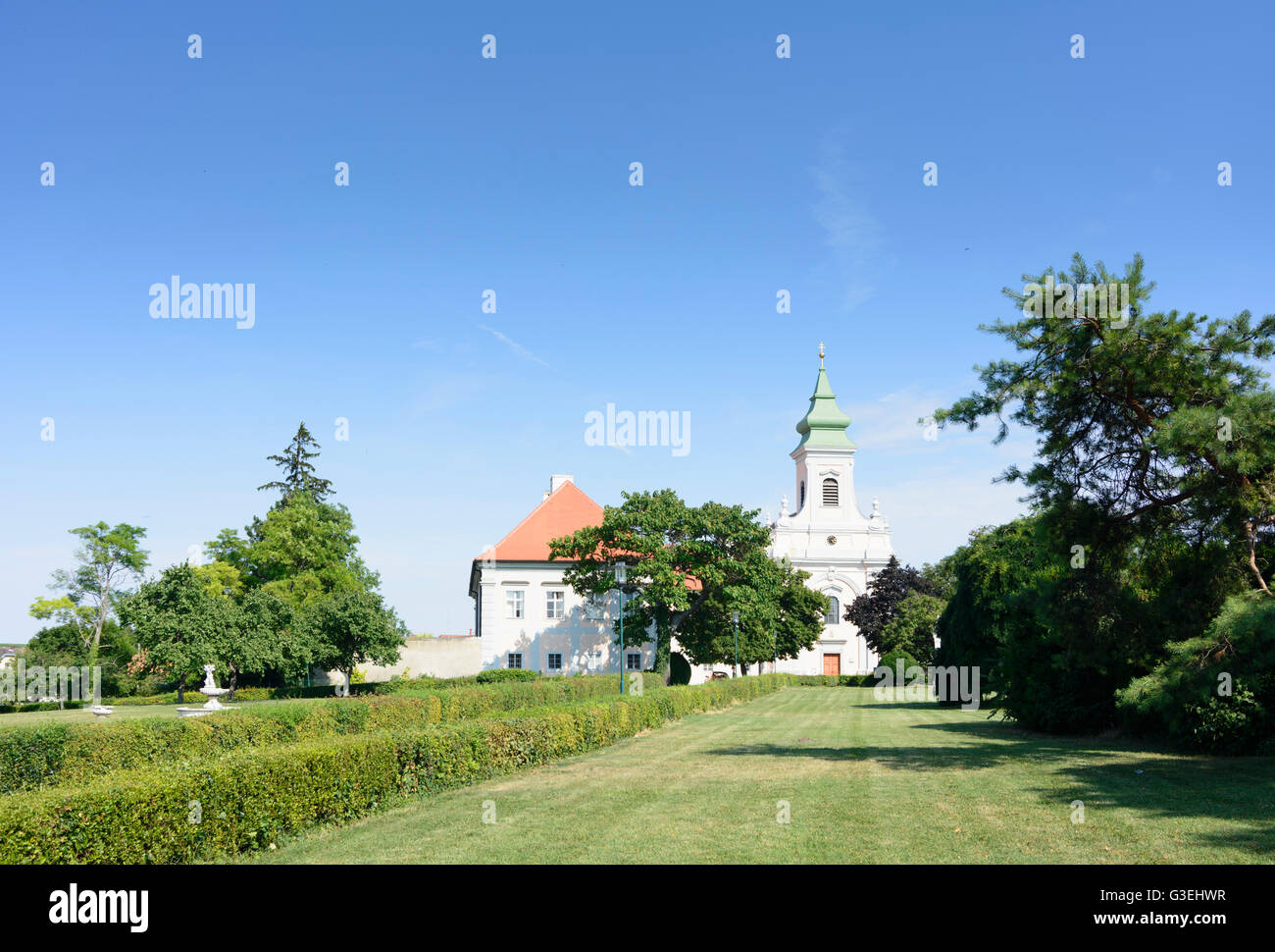 Marienkron monastary, church Mönchhof, Austria, Burgenland, , Mönchhof Stock Photo