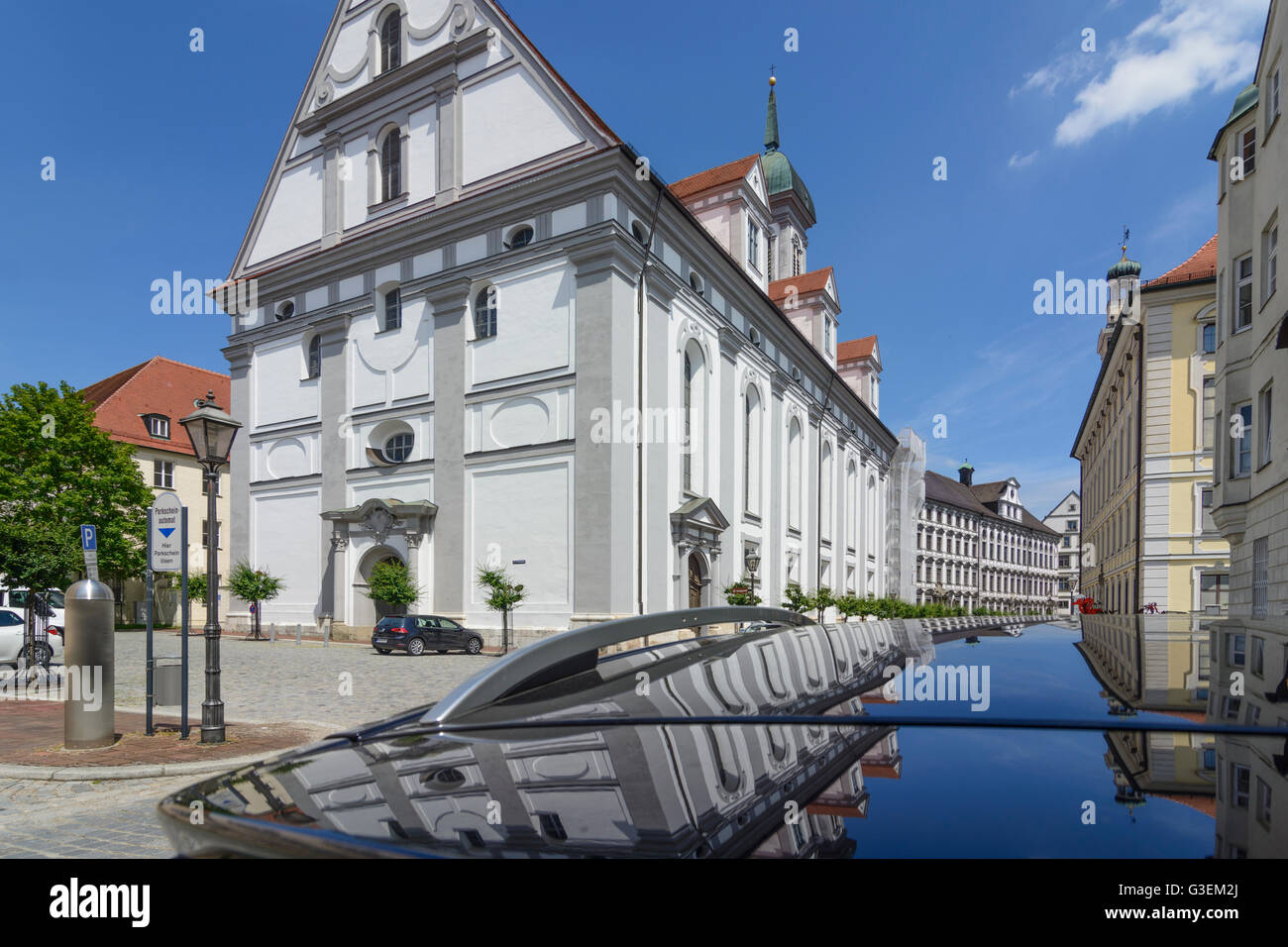 church Mariä Himmelfahrt, Germany, Bayern, Bavaria, Schwaben, Swabia, Dillingen an der Donau Stock Photo