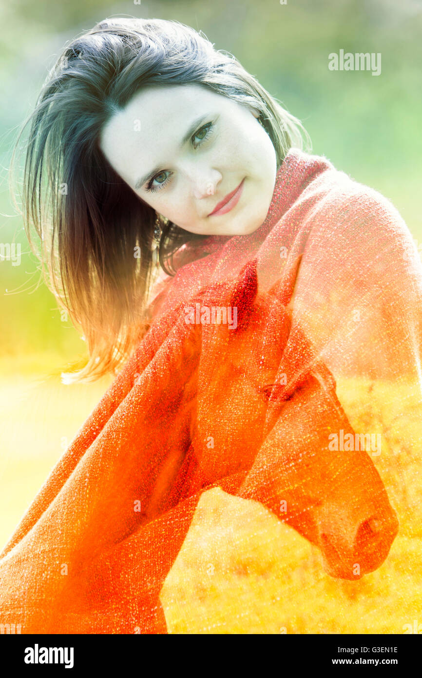 Double exposure face art hi-res stock photography and images - Alamy