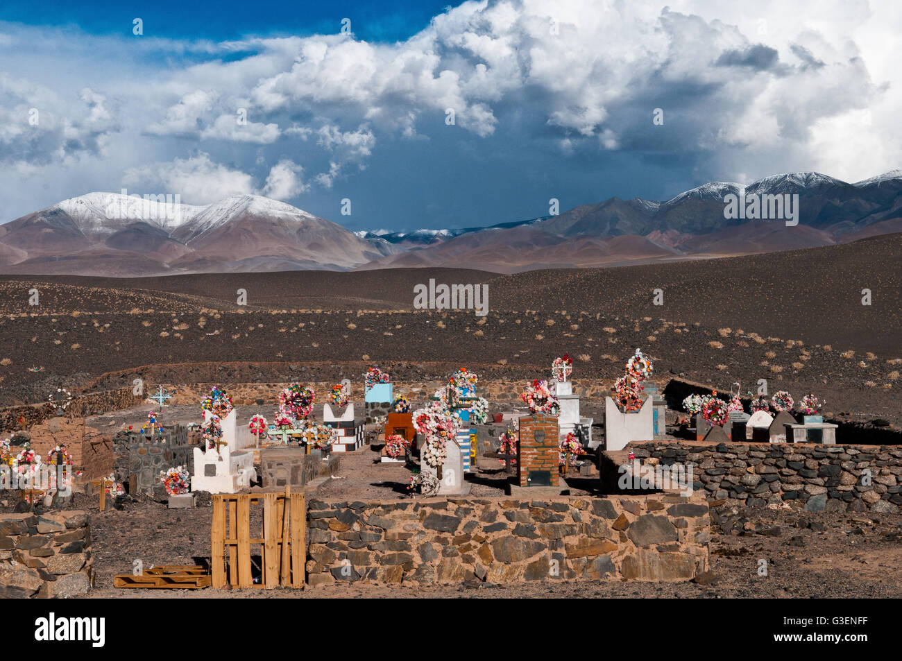El Peñón, Cemetery Stock Photo