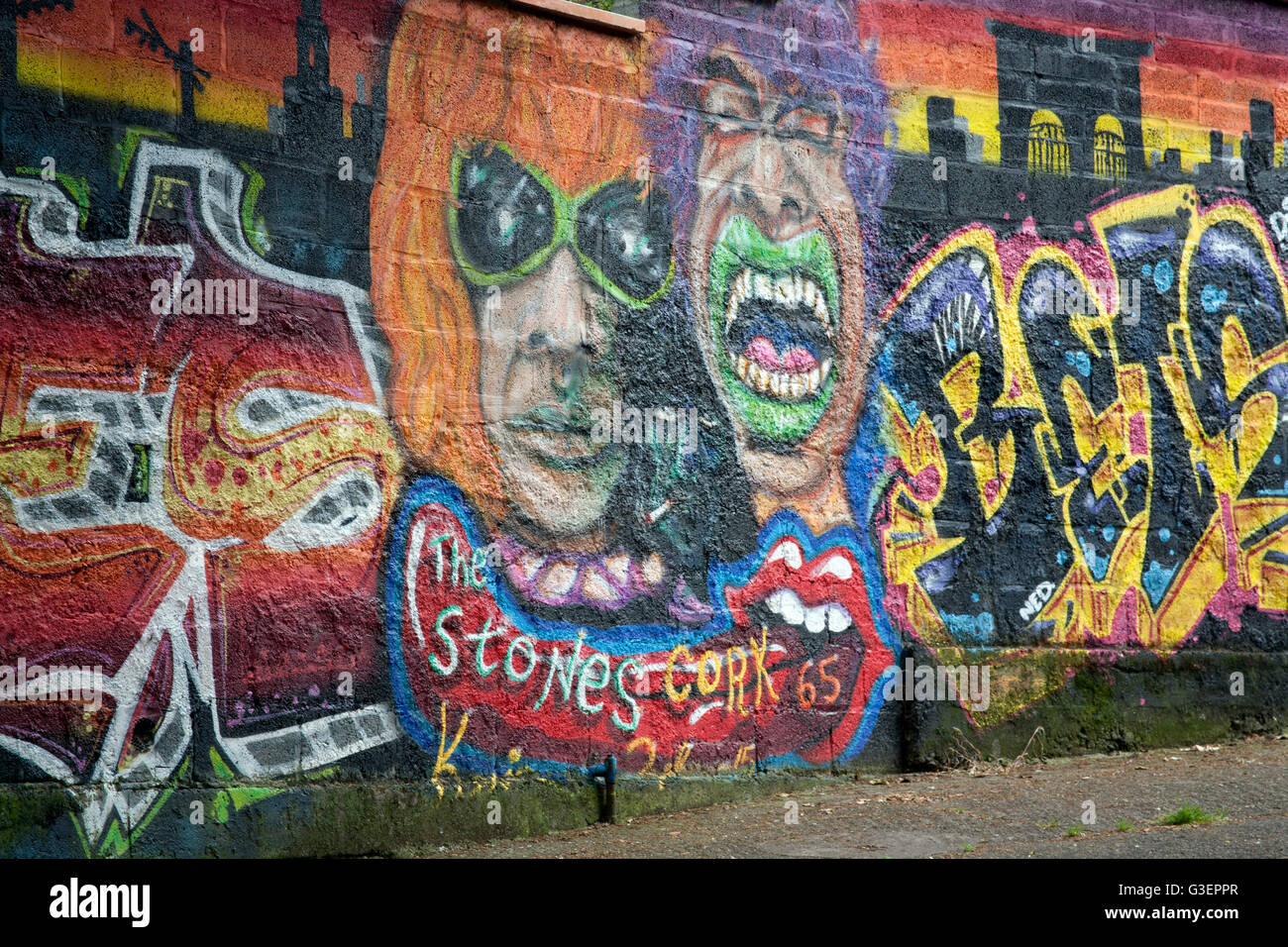 The rolling stones mural hi-res stock photography and images - Alamy