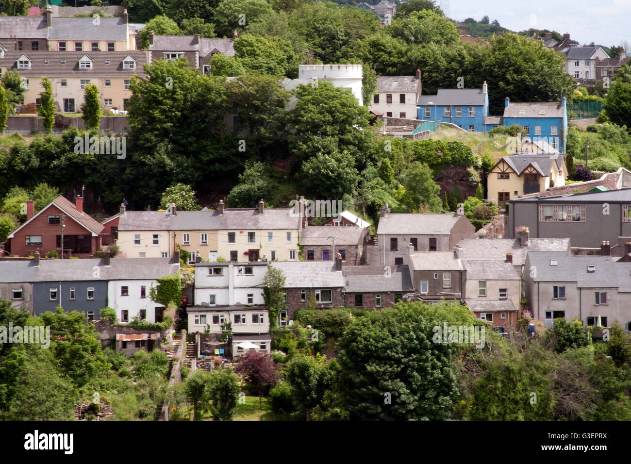 View over Shandon from the St Anne's Church Tower, Shandon Cork Ireland