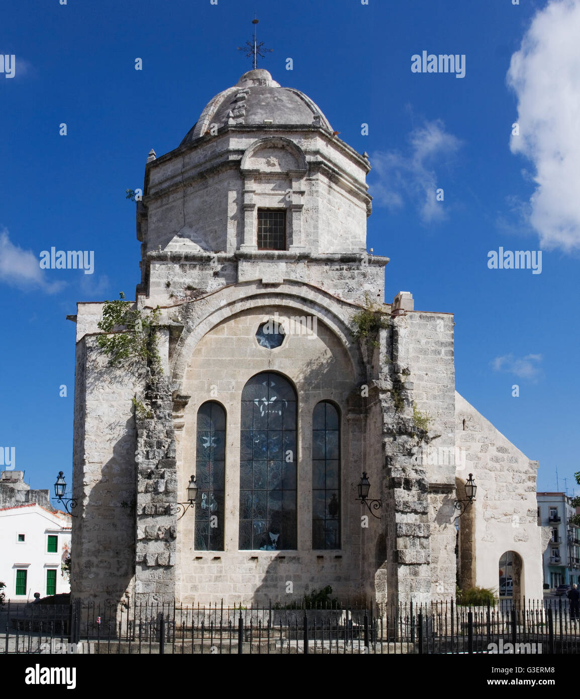 Cuba Havana Architecture Church Iglesia de San Francisco de Paula Siglo Stock Photo
