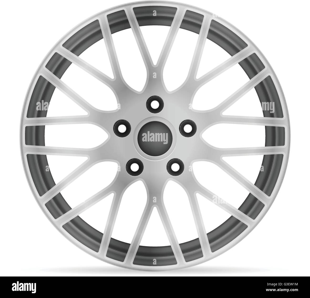 Wheel rim on a white background Stock Vector Image & Art - Alamy