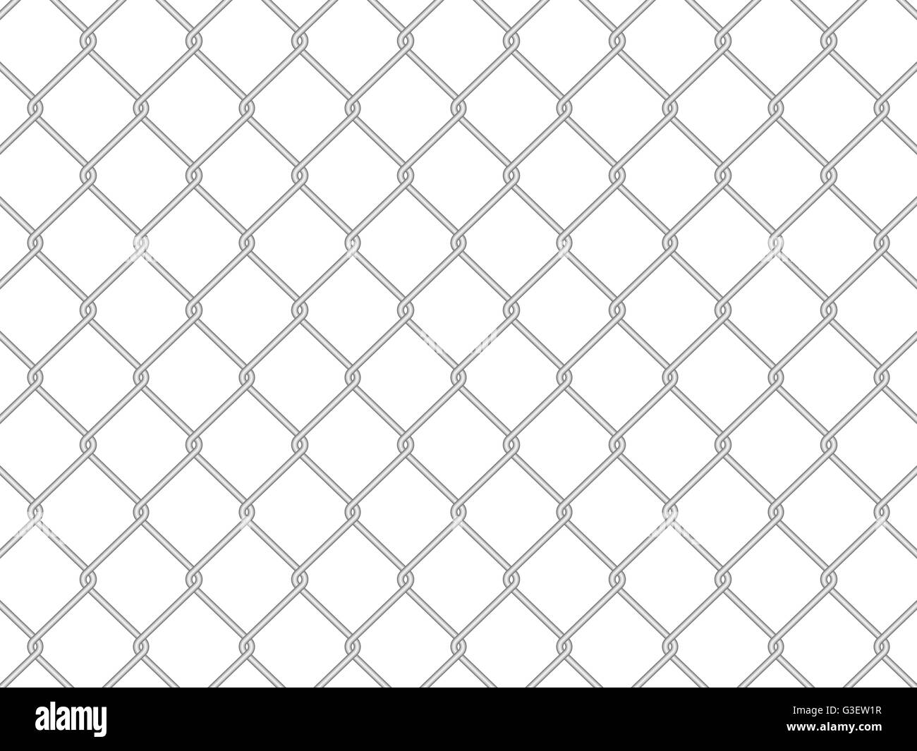 wire fence on a white background. Vector illustration. Stock Vector